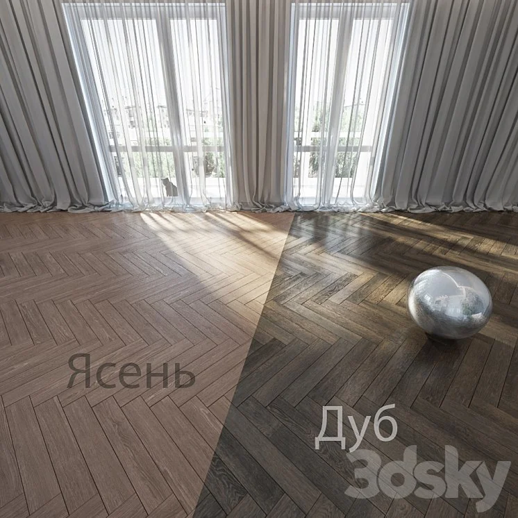 Parquet, Herringbone Herringbone, French Christmas Tree, ash and oak.